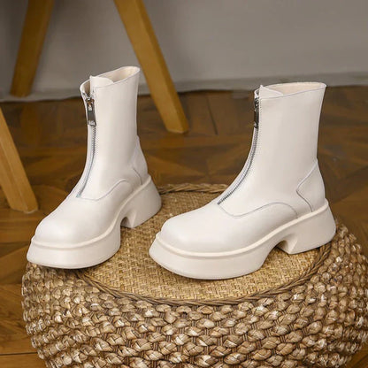 Coleen | Women’s Modern Minimalist Mid-Calf Boots