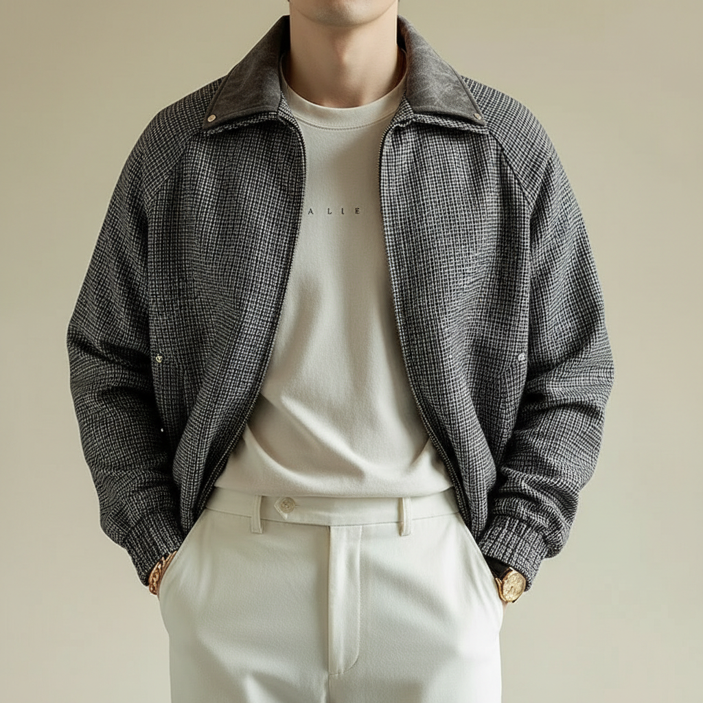 Bramford | Men’s Checkered Zip-Up Jacket