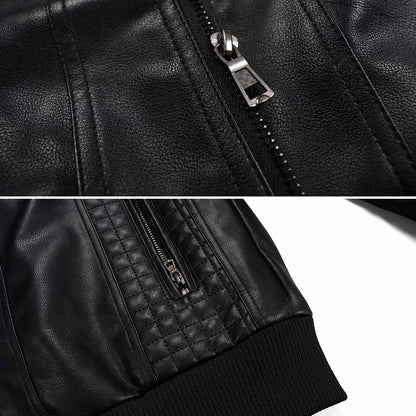 Ashton | Men’s Leather Hooded Moto Jacket