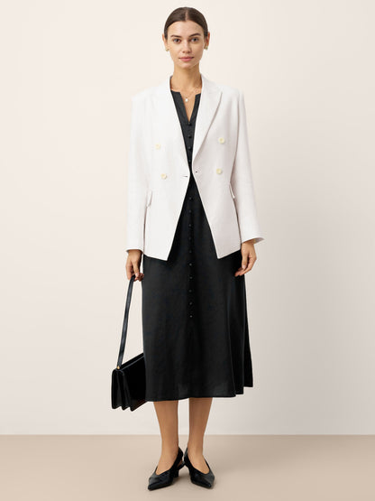 Kendall | Women’s Linen V-Neck Sleeveless Maxi Dress