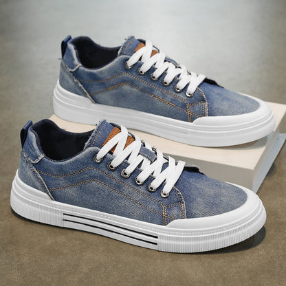 Derek | Men’s Denim Lace-Up Everyday Sneakers