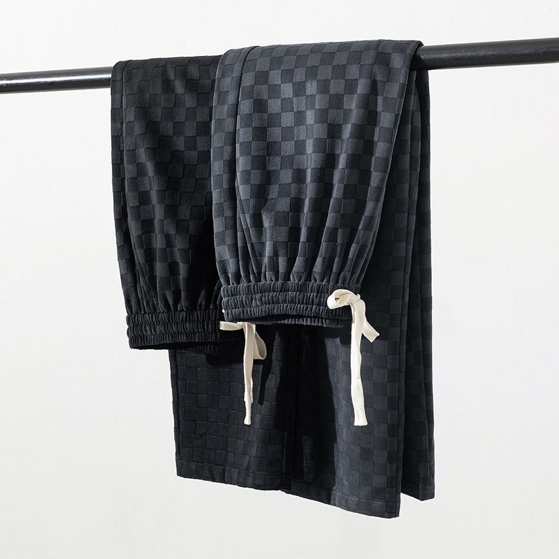 Redford | Men’s Checkered Wide-Leg Sweatpants