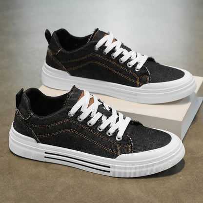 Derek | Men’s Denim Lace-Up Everyday Sneakers