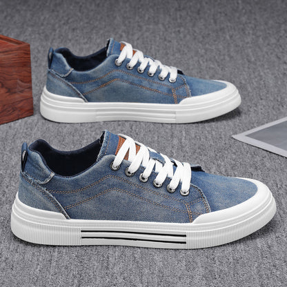 Derek | Men’s Denim Lace-Up Everyday Sneakers