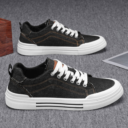 Derek | Men’s Denim Lace-Up Everyday Sneakers