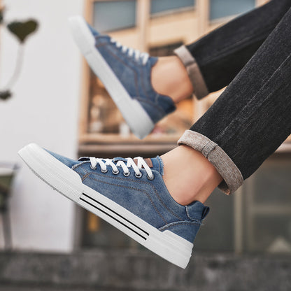 Derek | Men’s Denim Lace-Up Everyday Sneakers