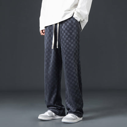 Redford | Men’s Checkered Wide-Leg Sweatpants