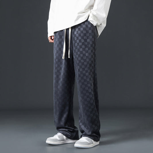 Redford | Men’s Checkered Wide-Leg Sweatpants