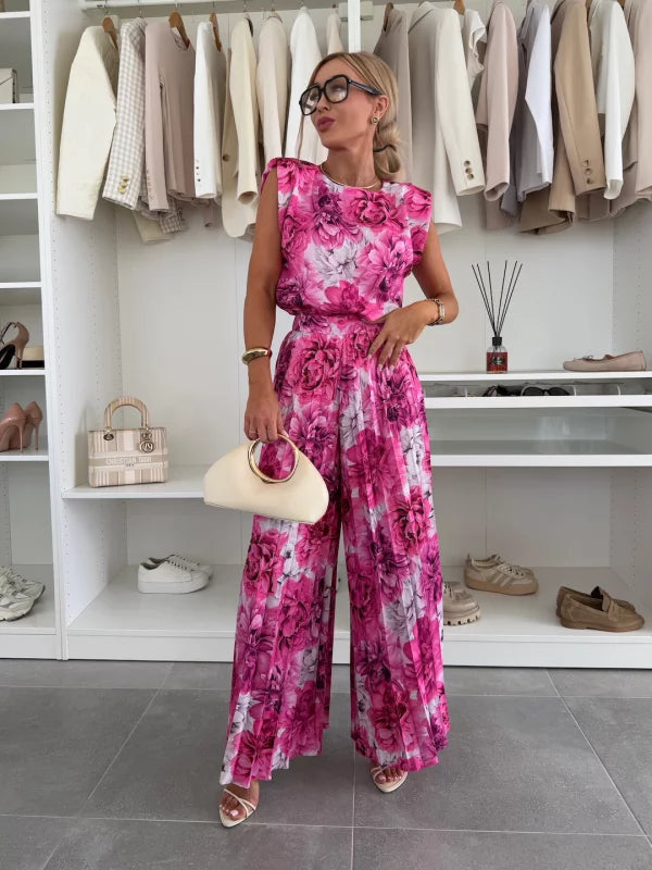 Romilly | Women’s Chic Pleated Trousers and Top Set