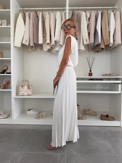 Romilly | Women’s Chic Pleated Trousers and Top Set