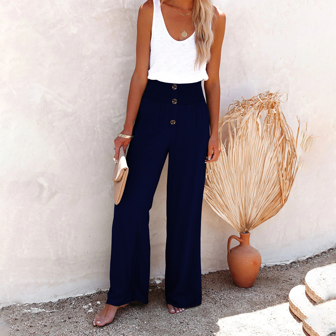 Raleigh | Women’s Comfortable High Waist Wide Leg Trousers