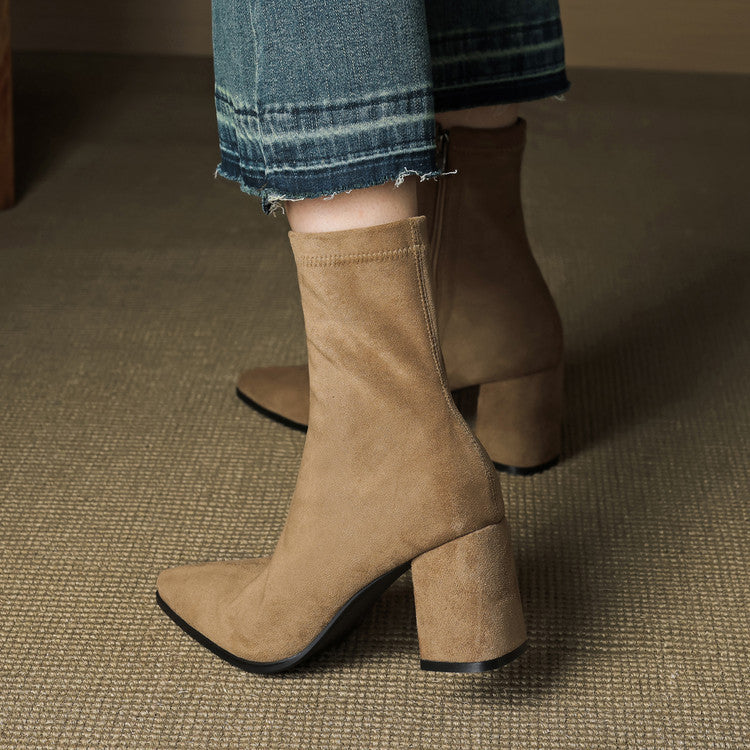 Harper | Women’s Suede Toe Ankle Boots