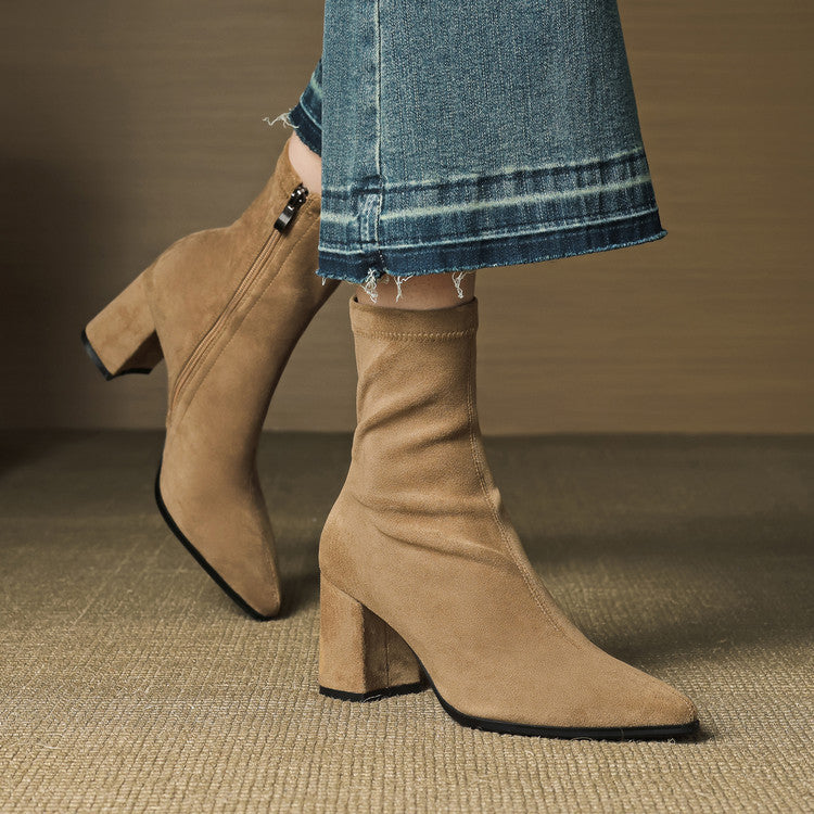 Harper | Women’s Suede Toe Ankle Boots