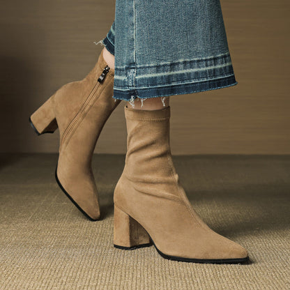 Harper | Women’s Suede Toe Ankle Boots