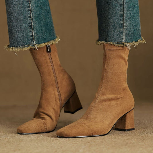 Zinnia | Women’s Suede Pointed Boots