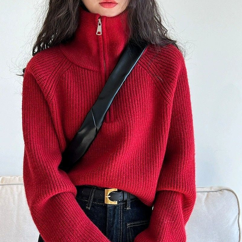 Kinsley | Women’s Quarter-Zip Knit Sweater
