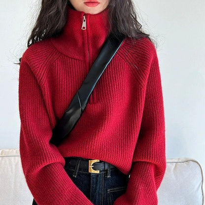 Kinsley | Women’s Quarter-Zip Knit Sweater