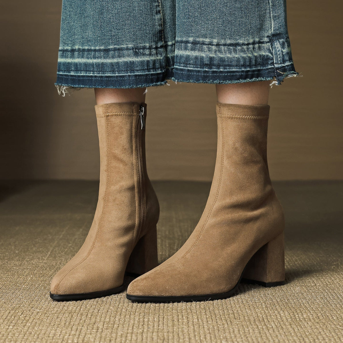 Harper | Women’s Suede Toe Ankle Boots
