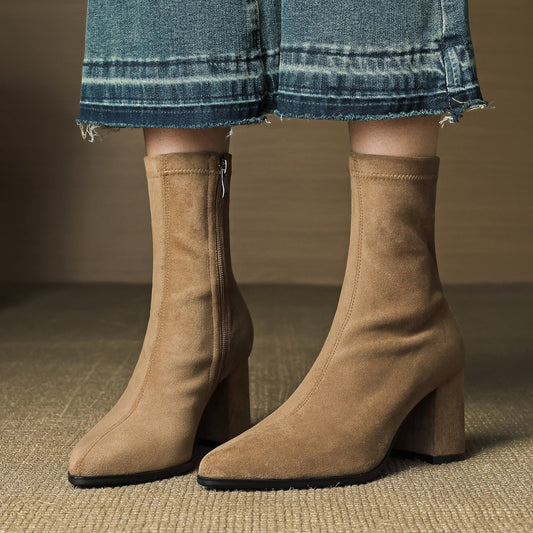 Harper | Women’s Suede Toe Ankle Boots