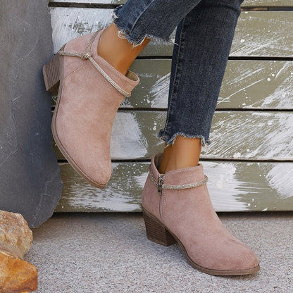 Sierra | Women’s Suede-Look Orthopedic Ankle Boots