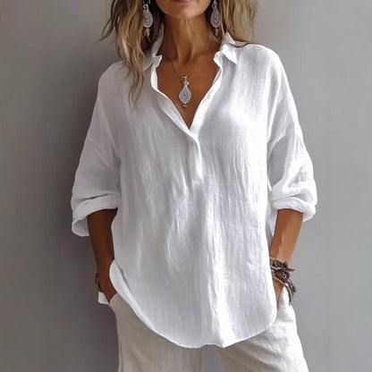 Lean | Women’s Linen Button Up Blouse