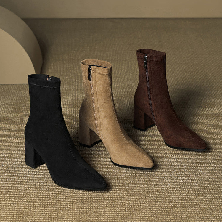 Harper | Women’s Suede Toe Ankle Boots