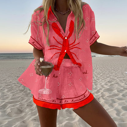 Zahara | Women’s Summer Beach Two-Piece Cover-Up Set