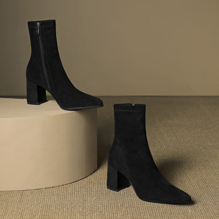 Harper | Women’s Suede Toe Ankle Boots