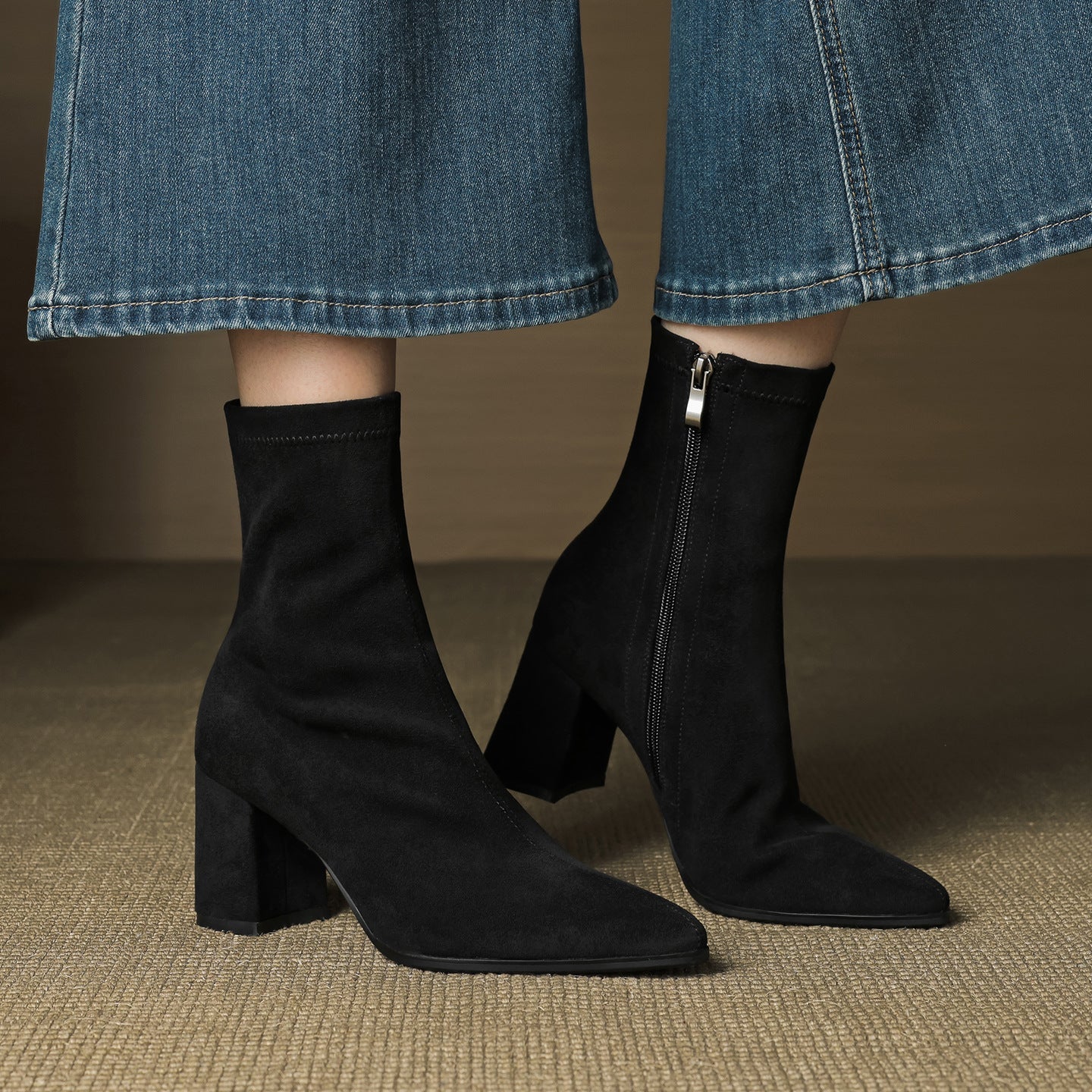 Harper | Women’s Suede Toe Ankle Boots