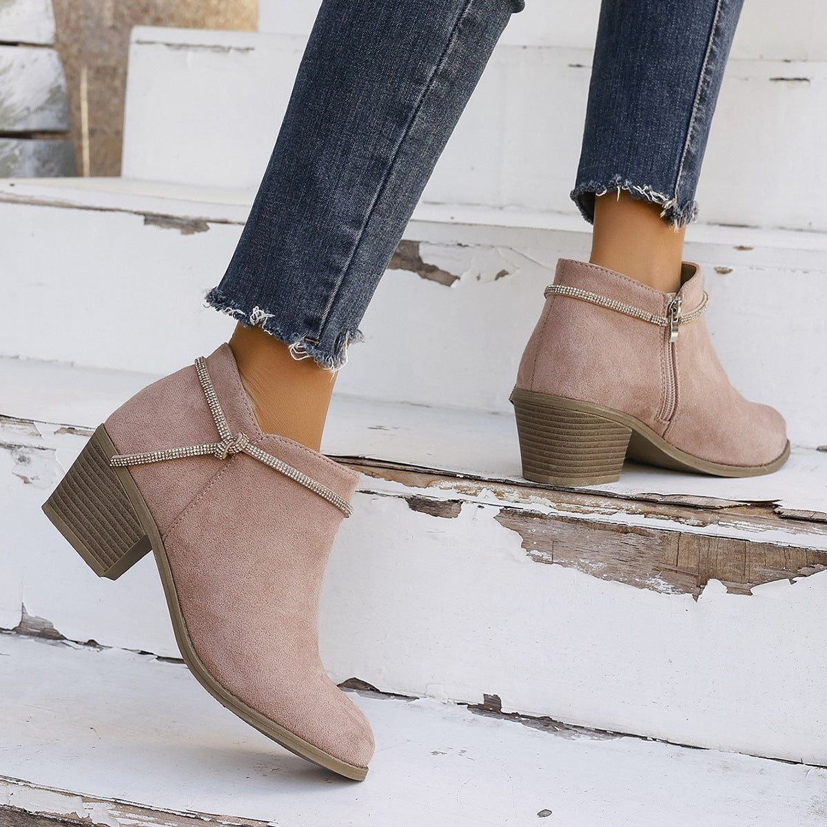 Sierra | Women’s Suede-Look Orthopedic Ankle Boots