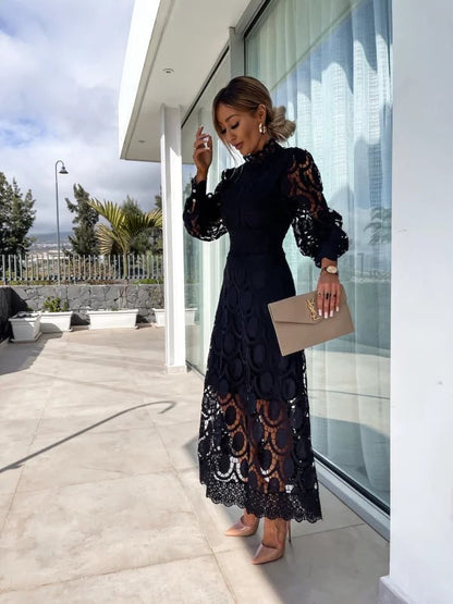 Rosalie | Women’s Elegant Long Sleeve Party Dress