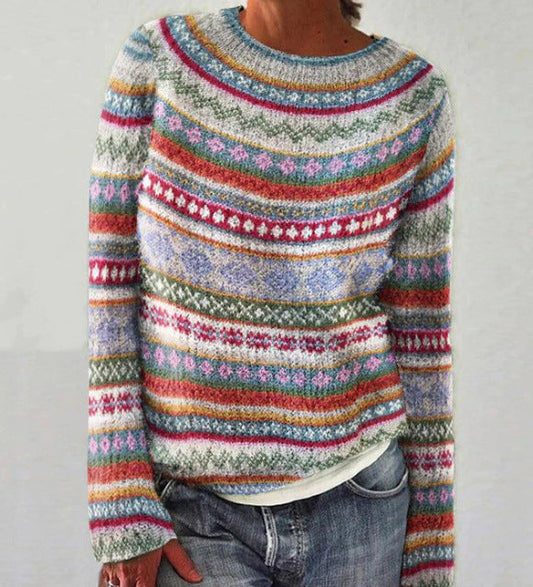 Maribel | Women’s Knit Crew Neck Sweater