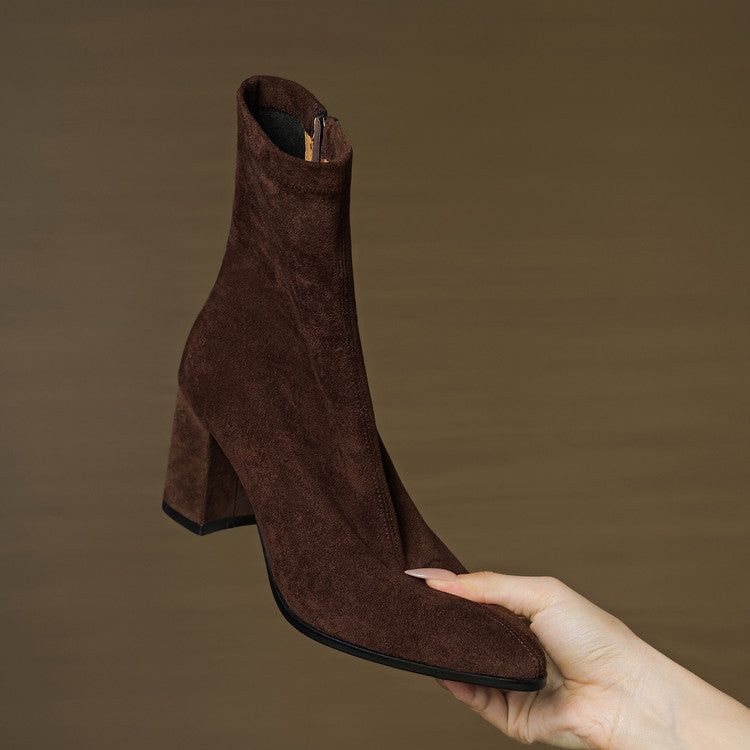 Harper | Women’s Suede Toe Ankle Boots