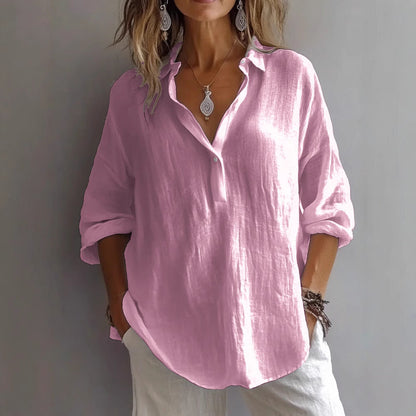 Lean | Women’s Linen Button Up Blouse