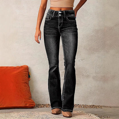 Camryn | Women’s High Waist Full-Length Retro Flared Jeans