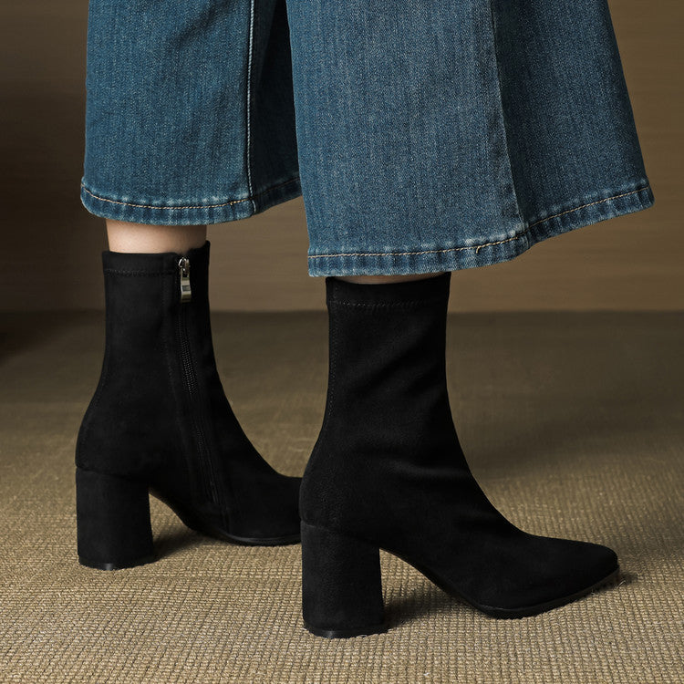 Harper | Women’s Suede Toe Ankle Boots