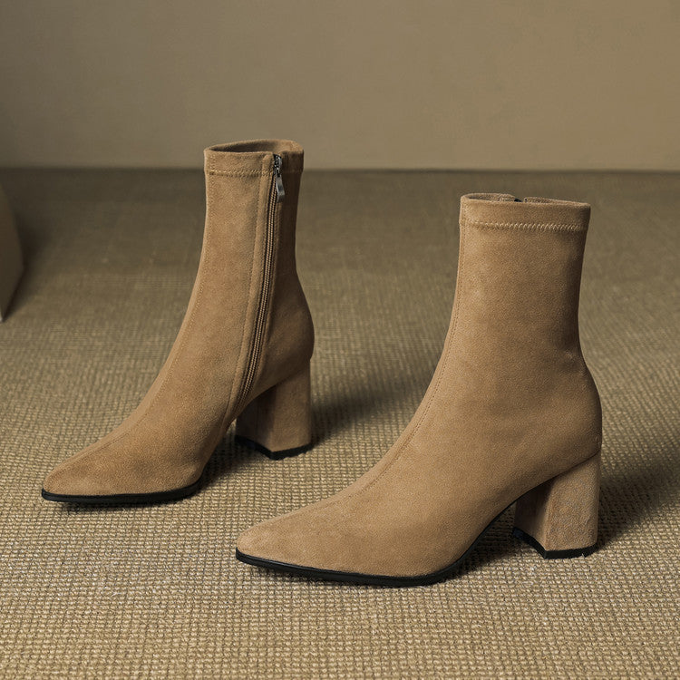 Harper | Women’s Suede Toe Ankle Boots