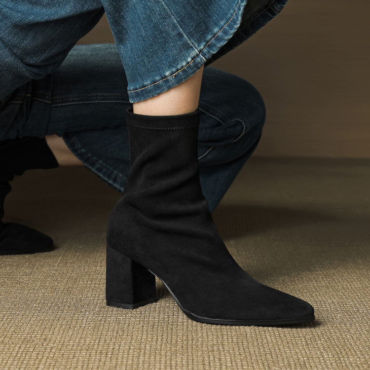 Harper | Women’s Suede Toe Ankle Boots