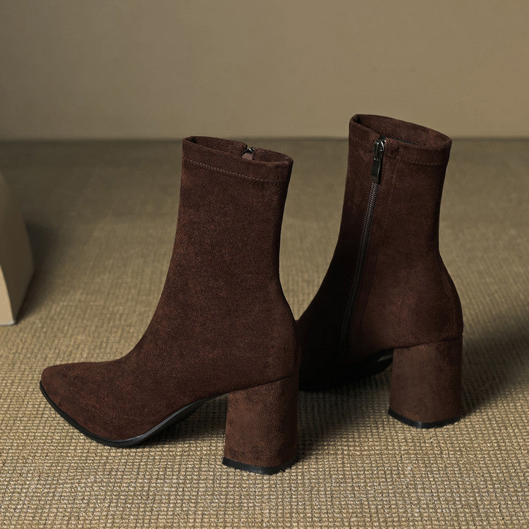 Harper | Women’s Suede Toe Ankle Boots