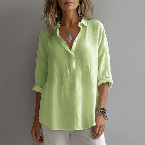 Lean | Women’s Linen Button Up Blouse
