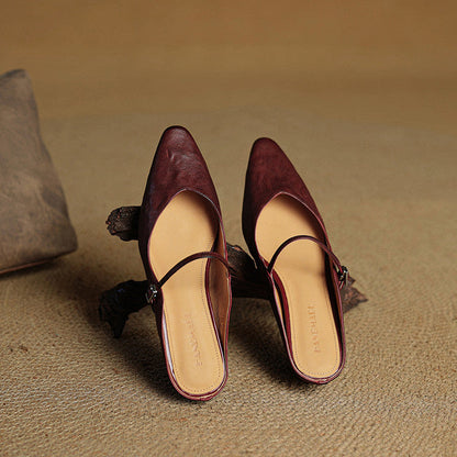 Briarlyn | Women’s Genuine Leather Slip-On Orthopedic Mules