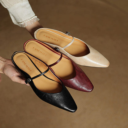 Briarlyn | Women’s Genuine Leather Slip-On Orthopedic Mules