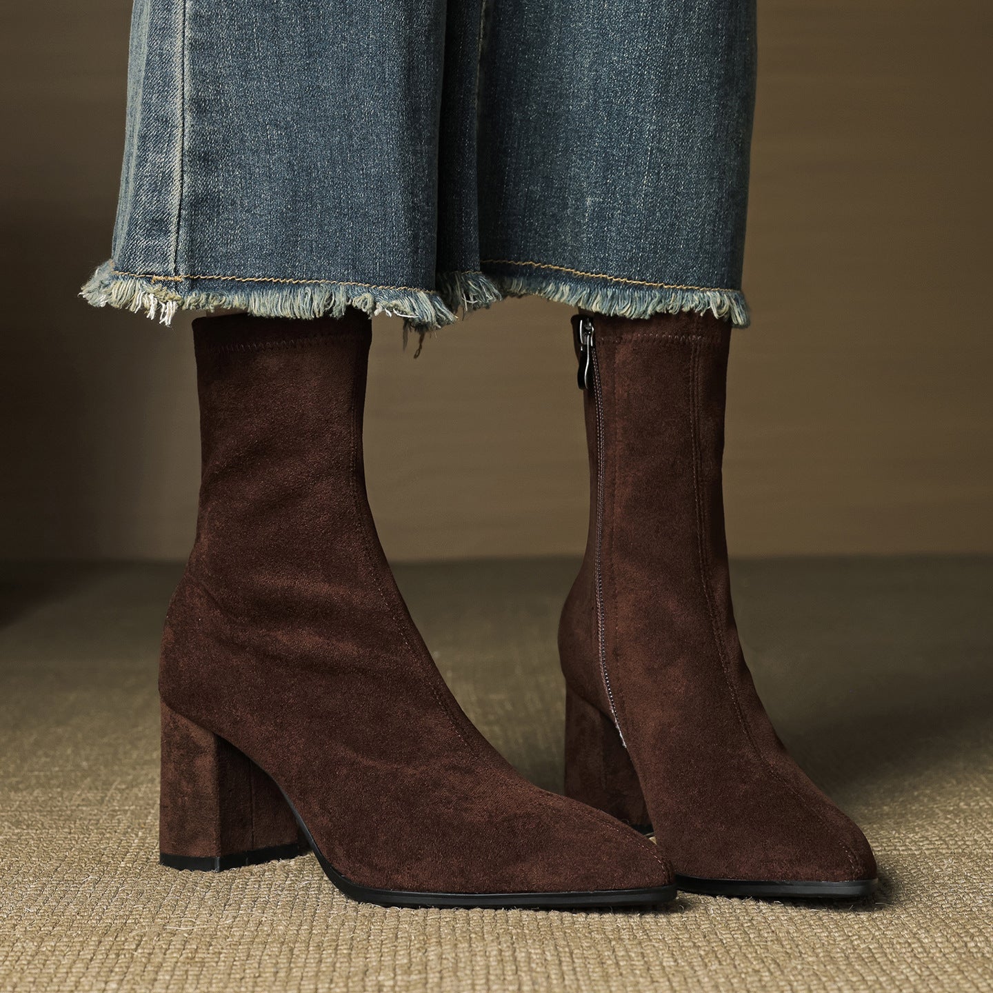 Harper | Women’s Suede Toe Ankle Boots