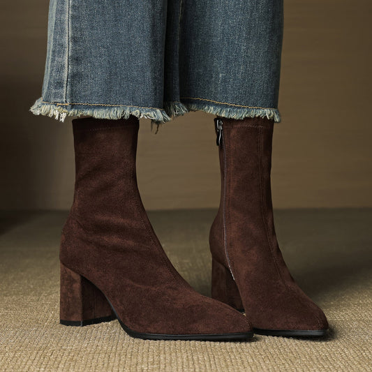 Harper | Women’s Suede Toe Ankle Boots