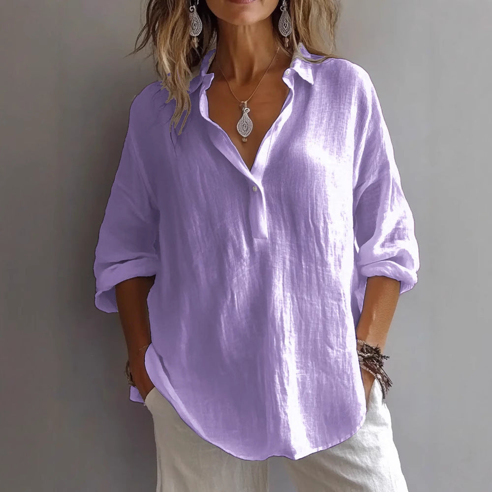 Lean | Women’s Linen Button Up Blouse