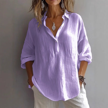 Lean | Women’s Linen Button Up Blouse
