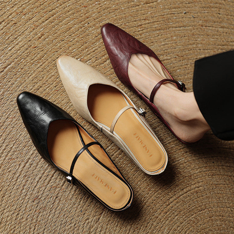 Briarlyn | Women’s Genuine Leather Slip-On Orthopedic Mules