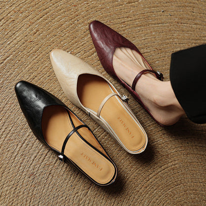 Briarlyn | Women’s Genuine Leather Slip-On Orthopedic Mules