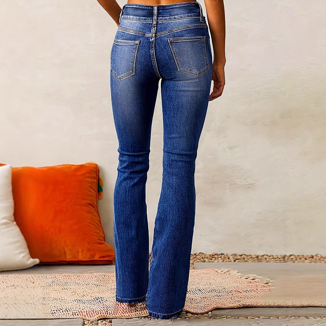 Camryn | Women’s High Waist Full-Length Retro Flared Jeans