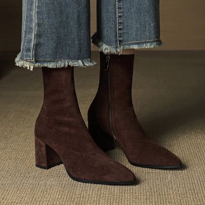 Harper | Women’s Suede Toe Ankle Boots
